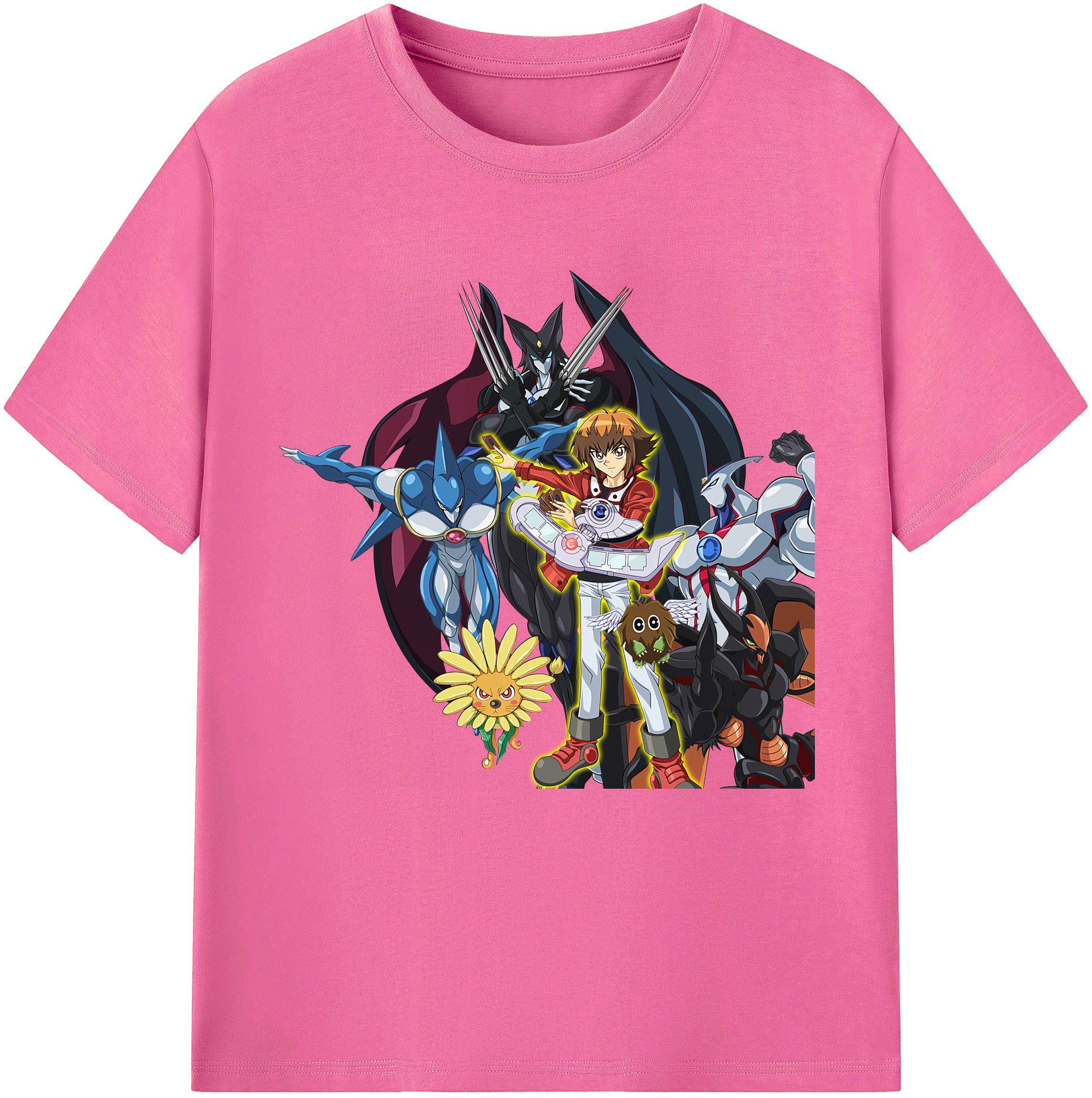 （画像用） 遊☆戯☆王 Yu-Gi-Oh! レディースカジュアルプリントTシャツ（綿100％）